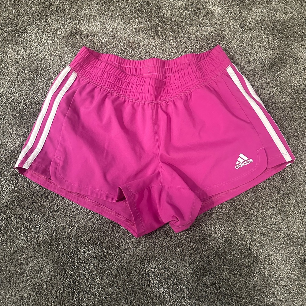 Adidas Women's Bright Pink Athletic Shorts